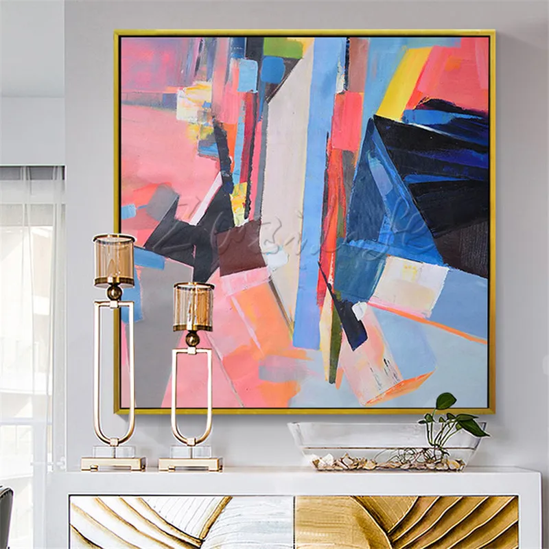Wall Art pictures Hand painted canvas oil paintings Cheap large modern abstract cuadros Home decor Canvas quadro | Дом и сад