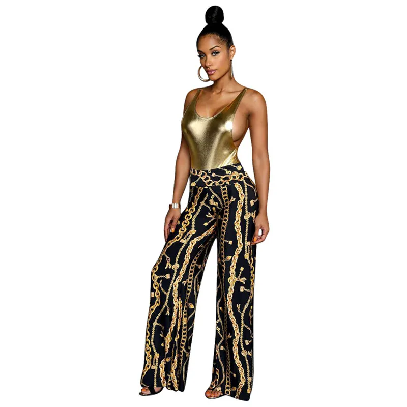 Женские широкие брюки палаццо осенние черные свободные с высокой талией и