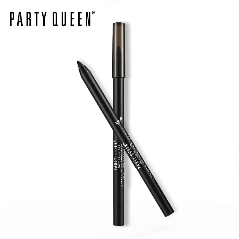 Классический гель карандаш для глаз Party Queen гладкий матовый черный Kohl водостойкая