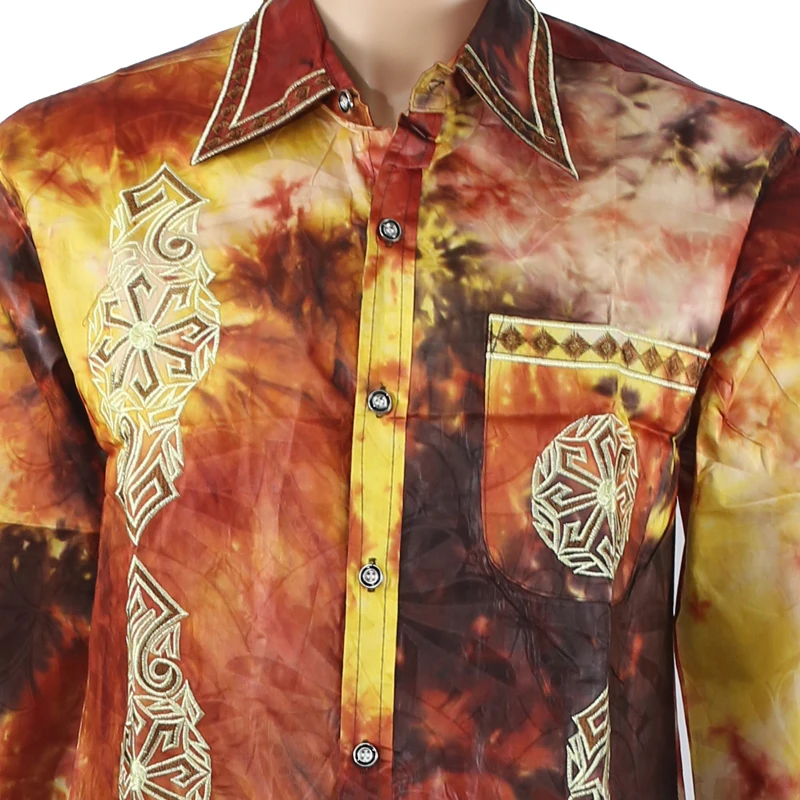 MD african clothes for men shirt male embroidery cotton tops 2019 men's clothing dashiki shirts without pant | Тематическая