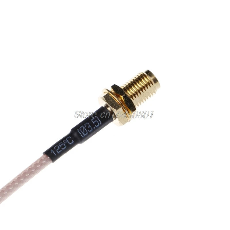 Угловой плетеный кабель RF RP SMA женский к MMCX Мужской прямоугольный ОТРЕЗОК кабеля