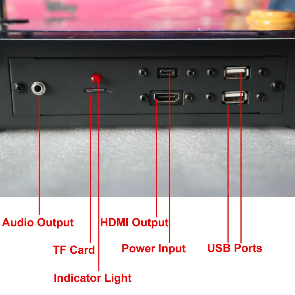 Настольная аркадная Ретро игровая консоль для двух игроков Raspberry Pi 3B акриловая