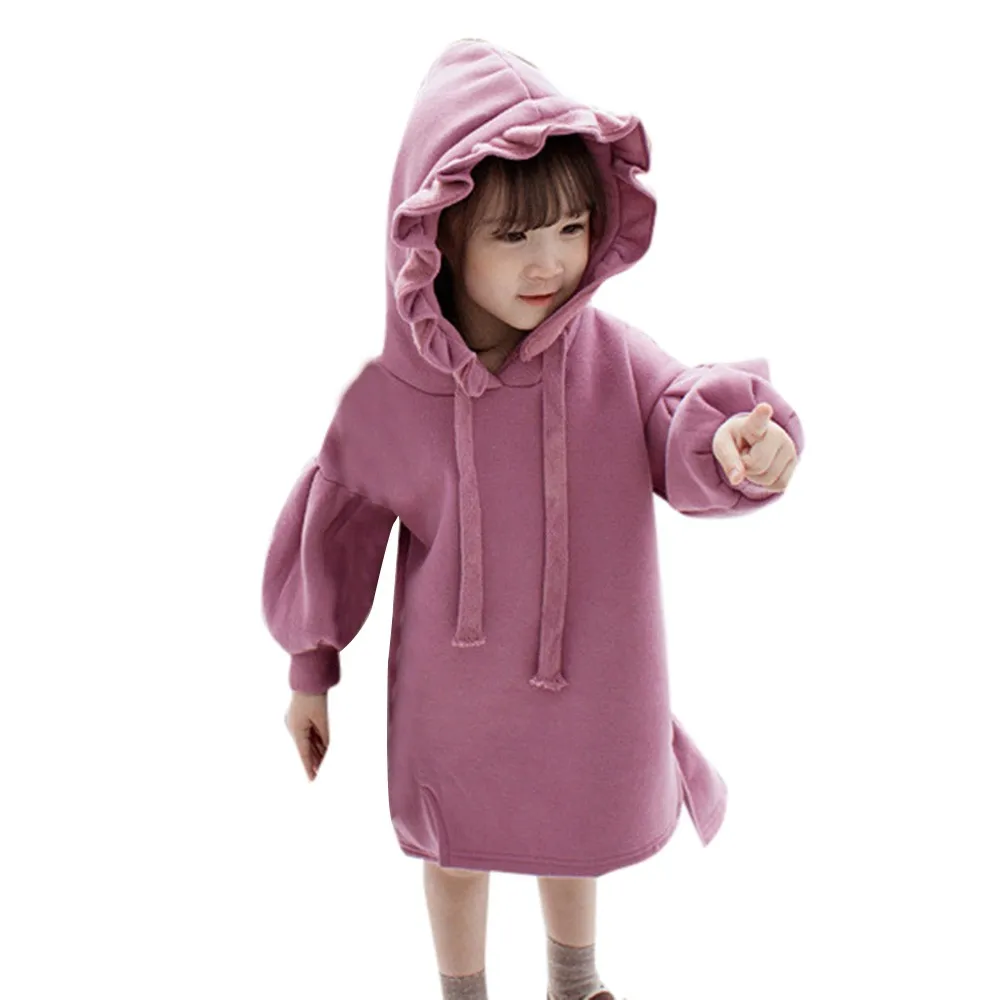 Плотный теплый пуловер с рюшами для маленьких девочек весенне осенний свитер