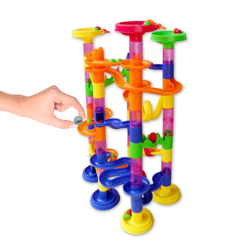 105 шт./компл. строительные блоки лабиринт с шариками пластиковые сделай сам