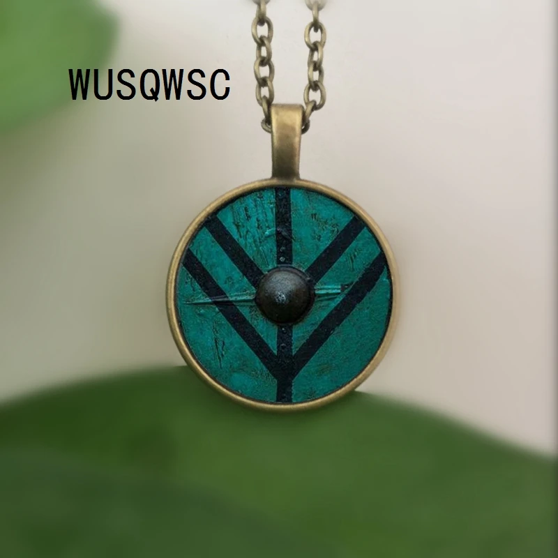 WUSQWSC Новое поступление Колье с кулоном в стиле викингов щит лагерты кулон