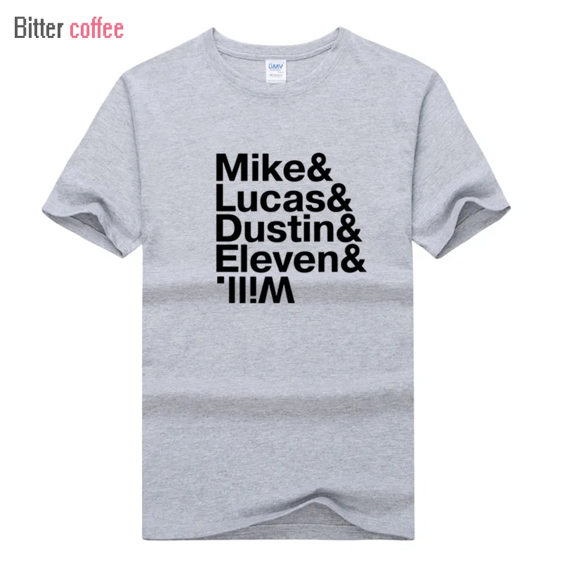 Новые летние модные странные вещи футболки для мужчин Майк Дастин Lucas