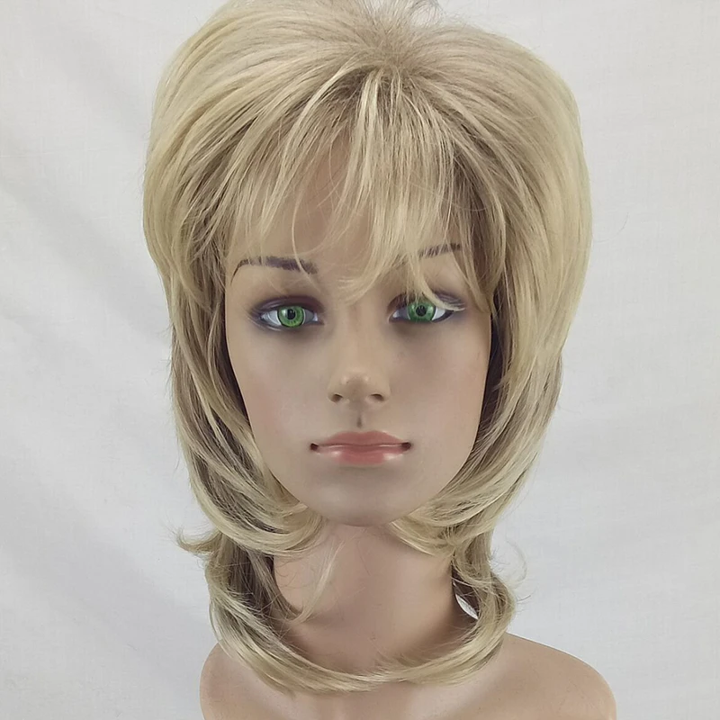 HAIRJOY, женский парик, слоистые кудрявые волосы, средняя длина, синтетические натуральные парики, высокотемпературное волокно, доступно 5 цветов