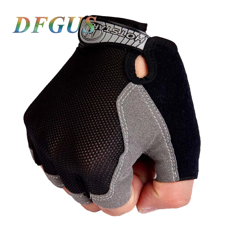 

2017 Gym Gloves Half Finger Mittens Sports Gym Body Building Training Fitness Exercise Workout Wrist Wrap Unisex Men Women