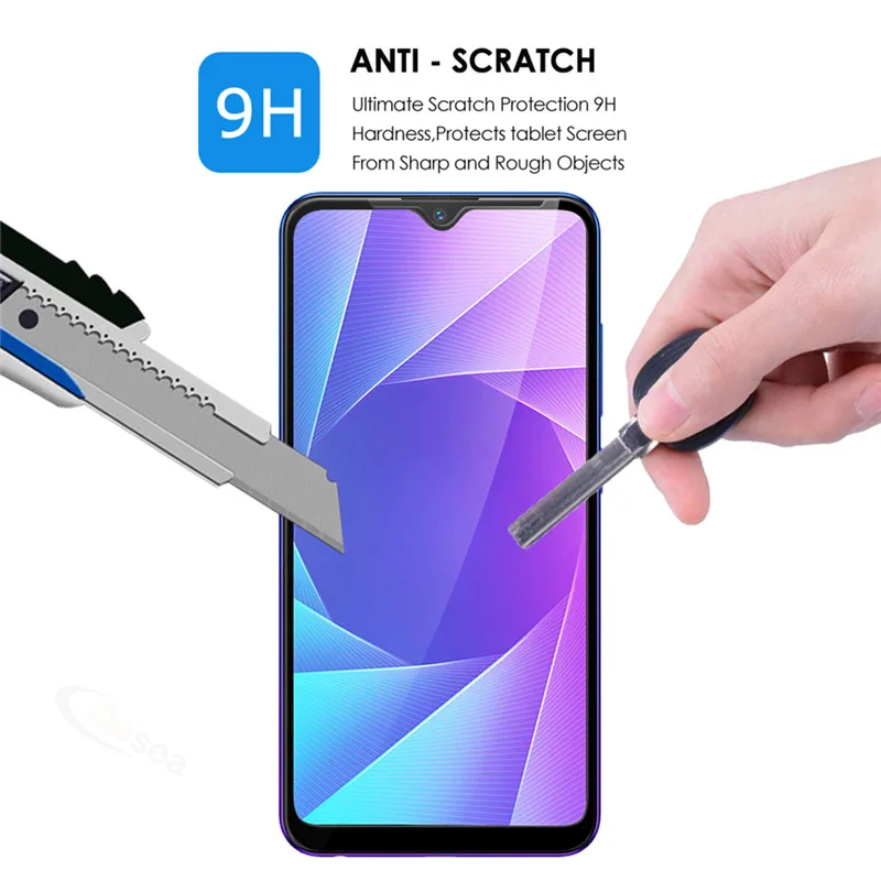 Qosea телефон Экран протектор для Realme 3 Pro закаленное стекло 9 H ультра-тонкий белый