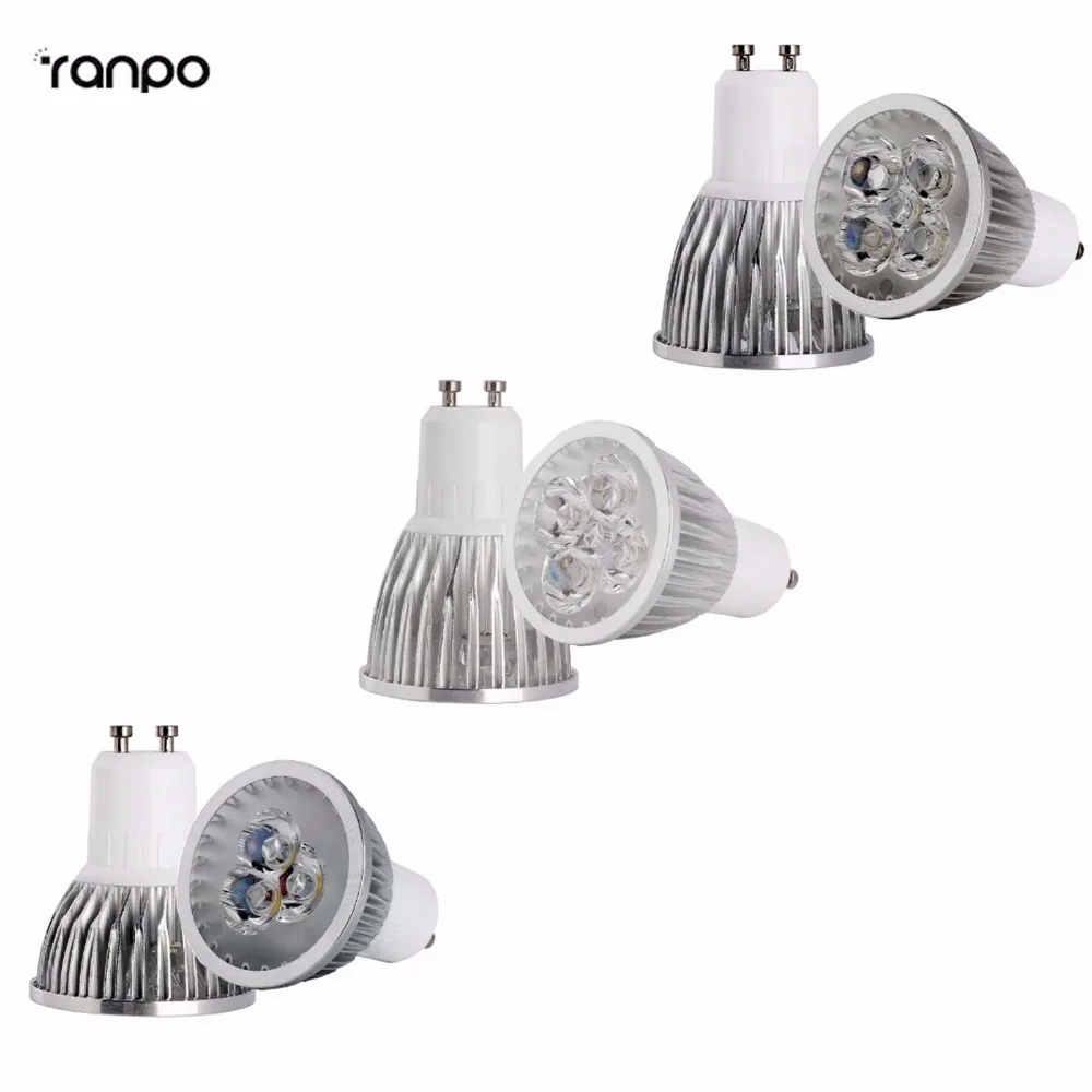 Супер яркий 5 шт./лот затемнения Светодиодный точечный светильник s 110V 9 Вт 12 15 GU10
