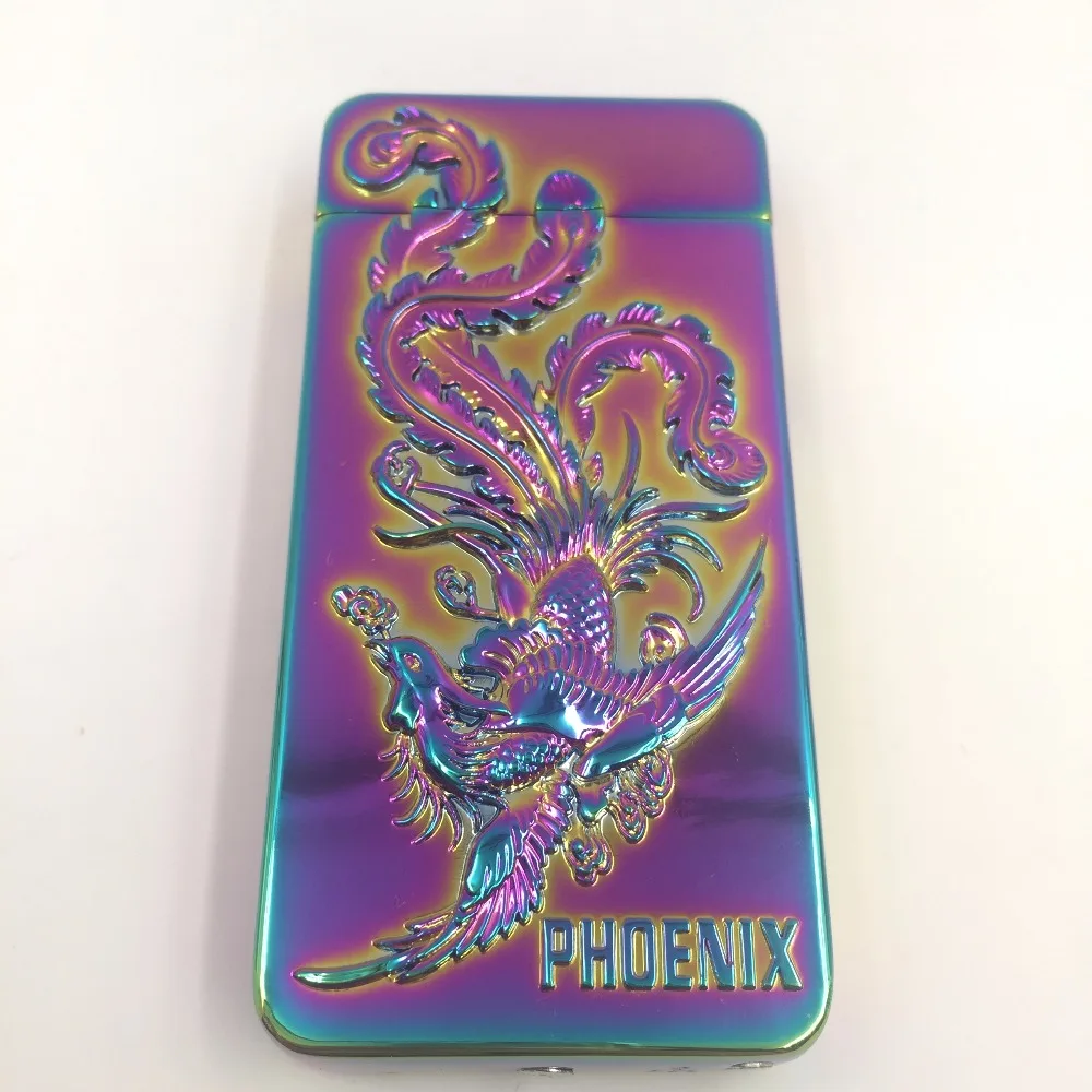 Электронная usb зарядка двойная плазменная дуговая Зажигалка перезаряжаемый электронный импульсный Зажигалка китайский Дракон Форма зажигалка для подарков