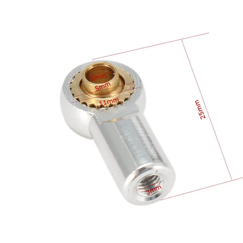 20pcs Aluminum M3 Link Rod End Ball Joint CW CCW for 1 10 RC Car Crawler Buggy | Игрушки и хобби