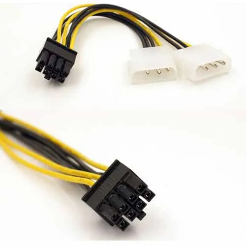 Видеокарта Molex с 4 контактным разъемом на 8 контактный разъем PCI E кабель адаптера