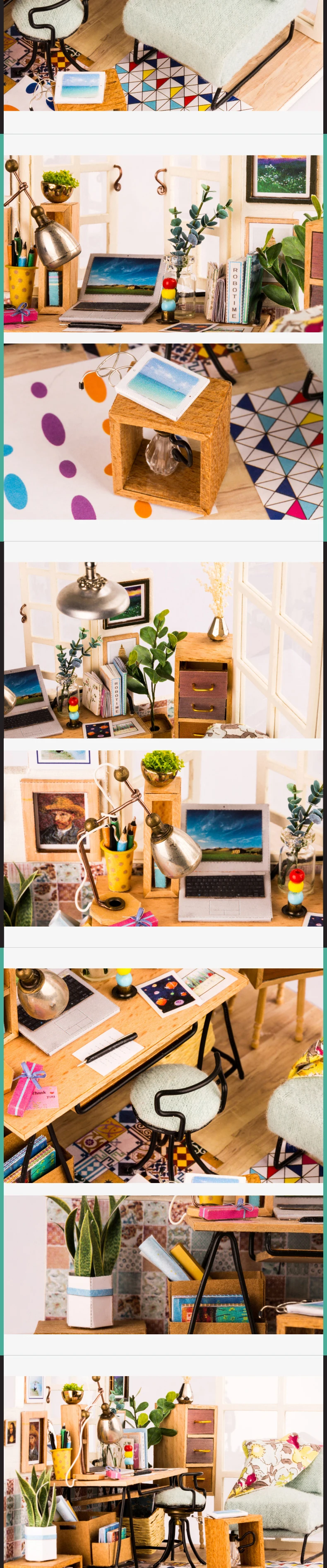 DIY Soho время с мебели детские деревянные маленькие модель кукольного домика строительные наборы кукольный домик игрушки для рождественского подарка DGM01