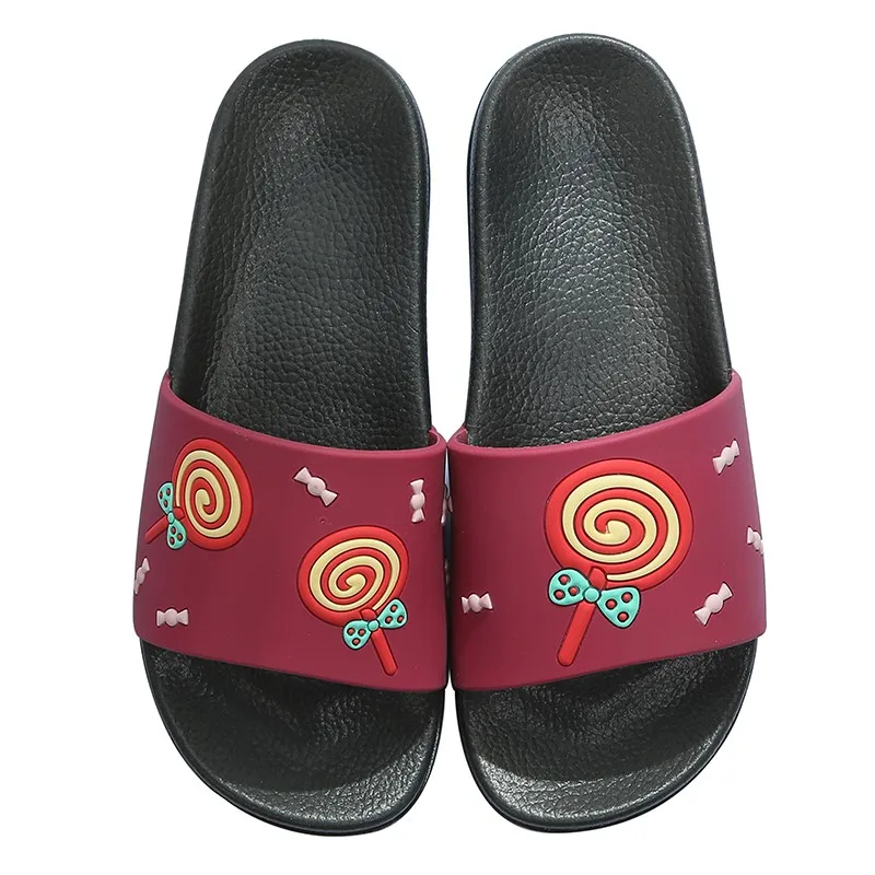 RASS PLE 2019 женские милые тапочки мультфильм душ сланцы домашние Банные Тапочки не