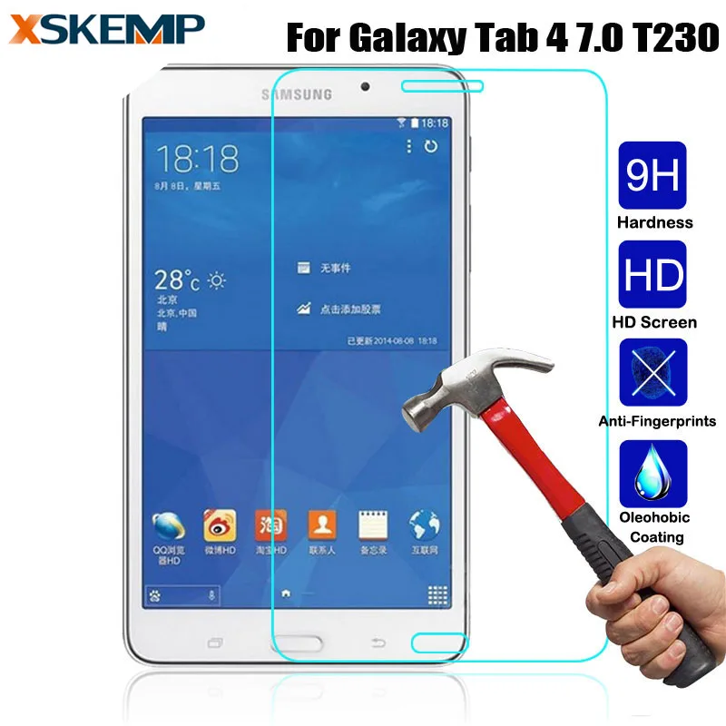 Пленка из закаленного стекла для планшета Samsung Galaxy Tab 4 7 0 T230 T231 T235 прозрачная