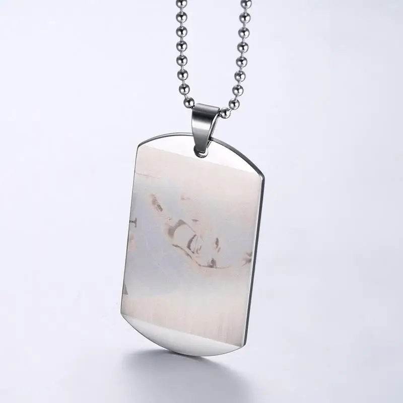 Мужские кулоны Neckalces philpians 4:13 военные армейские нержавеющая сталь черные