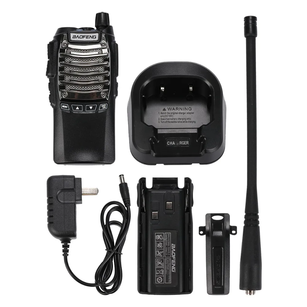 2pcs Baofeng UV-8d Handy Walkie Talkie Dual PTT UHF 2800mAh Long Standby Portable Ham Radio 8W 128 Channels Two Way Radio