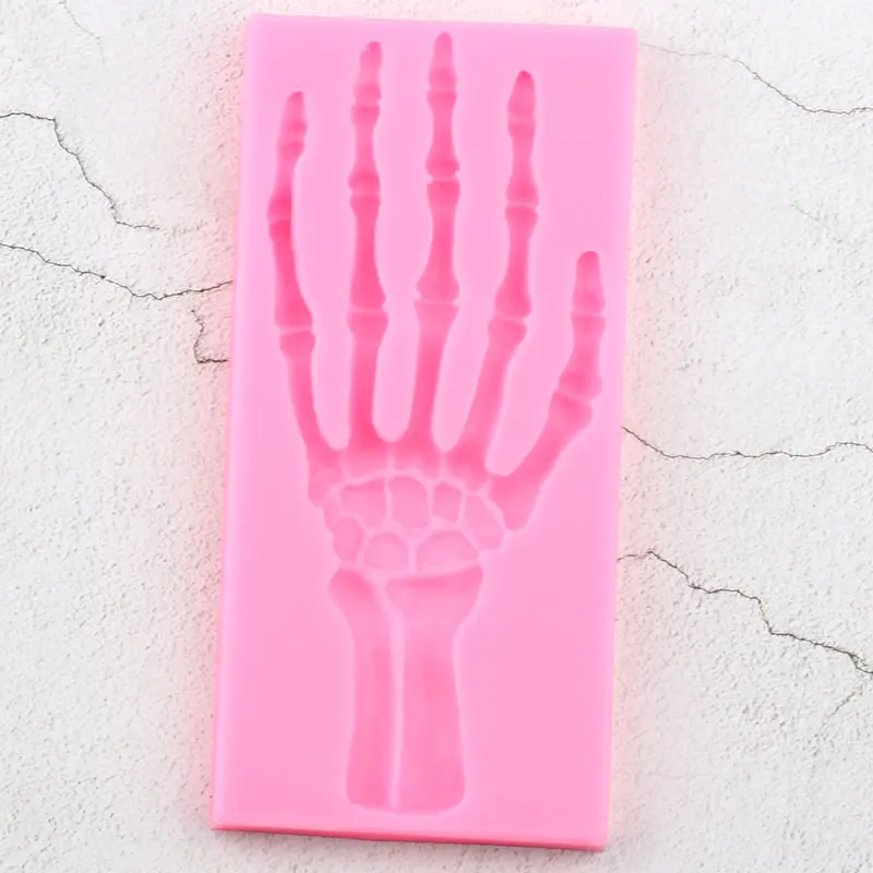 3D ручной Скелет на Хэллоуин силиконовые формы для рукоделия искусственная