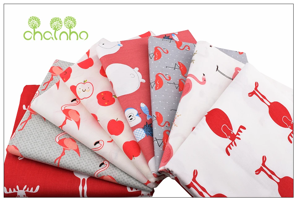 Chainho, Красный мультфильм серии, печатные твиловая, хлопковая ткань, для DIY квилтинга Вышивание ребенка и детей простыни, подушки детские материал, половина м