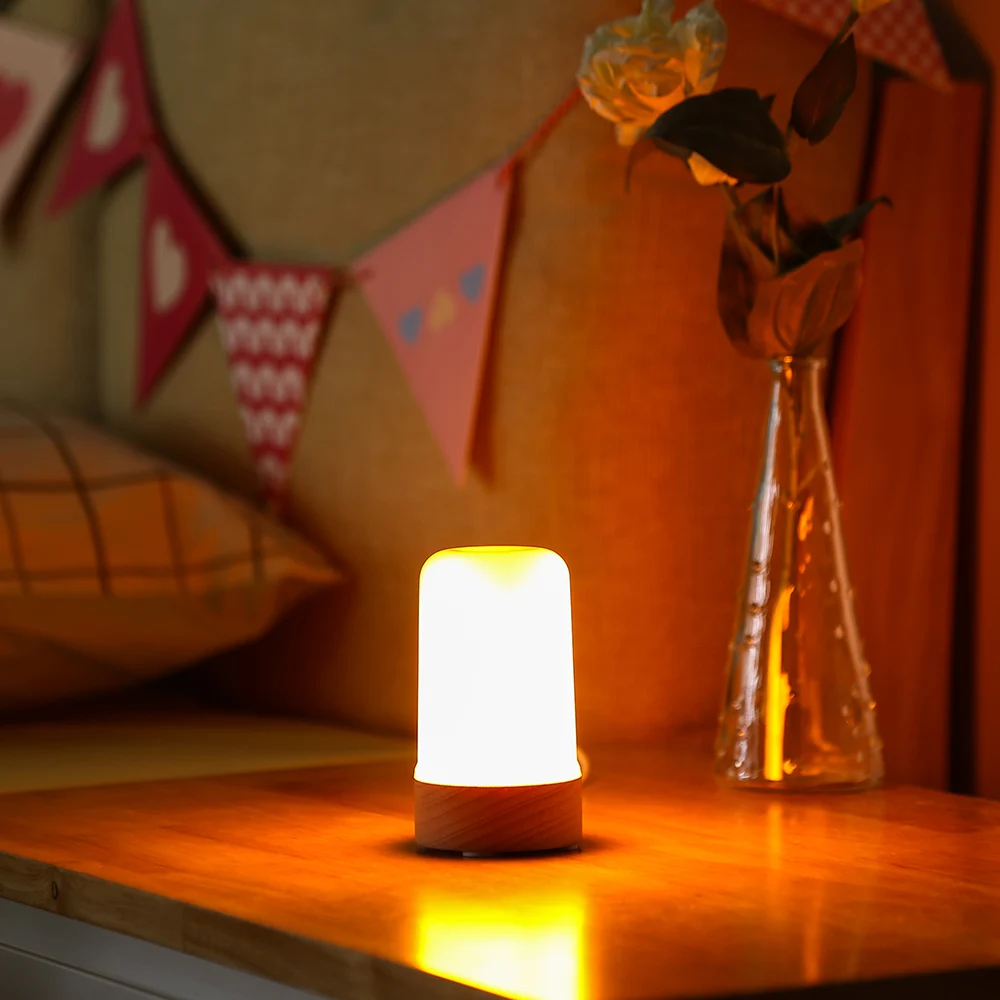 LightMe теплый белый ночник три режима USB светодиодный эффект пламени лампа
