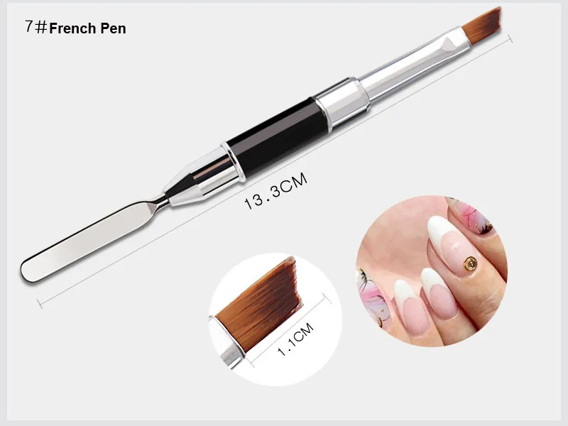 1 шт Nail Art кисть Pen УФ-гель для ногтей градиент фототерапии ручка с двойной головкой расширение инструменты для дизайна маникюра