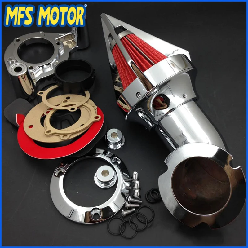 Бесплатная доставка Для Dyna 2008 2012 Electra Glide FLHX Road King хромированный конусный