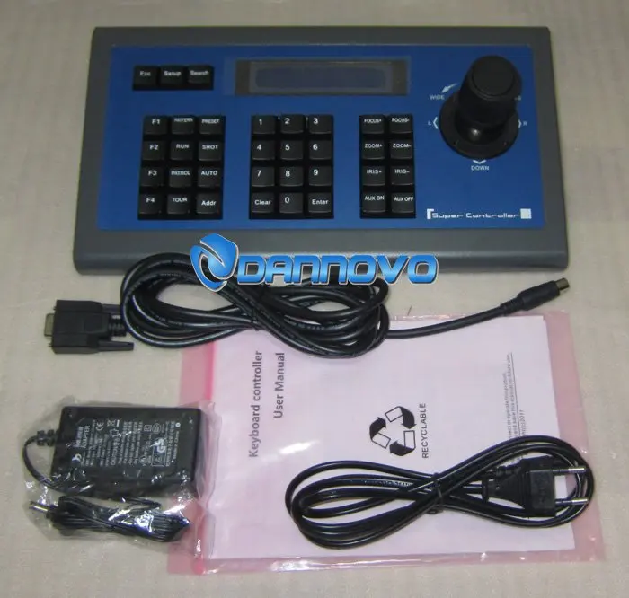 Контроллер клавиатуры DANNOVO джойстик RS485 RS422 RS232 Pelco P/D VISCA (DN KB002) бесплатная