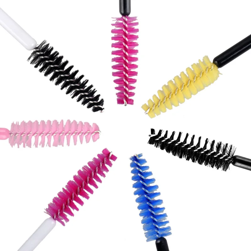 Синтетические одноразовые щеточки для макияжа 50 шт. с тушью ресниц аппликатор