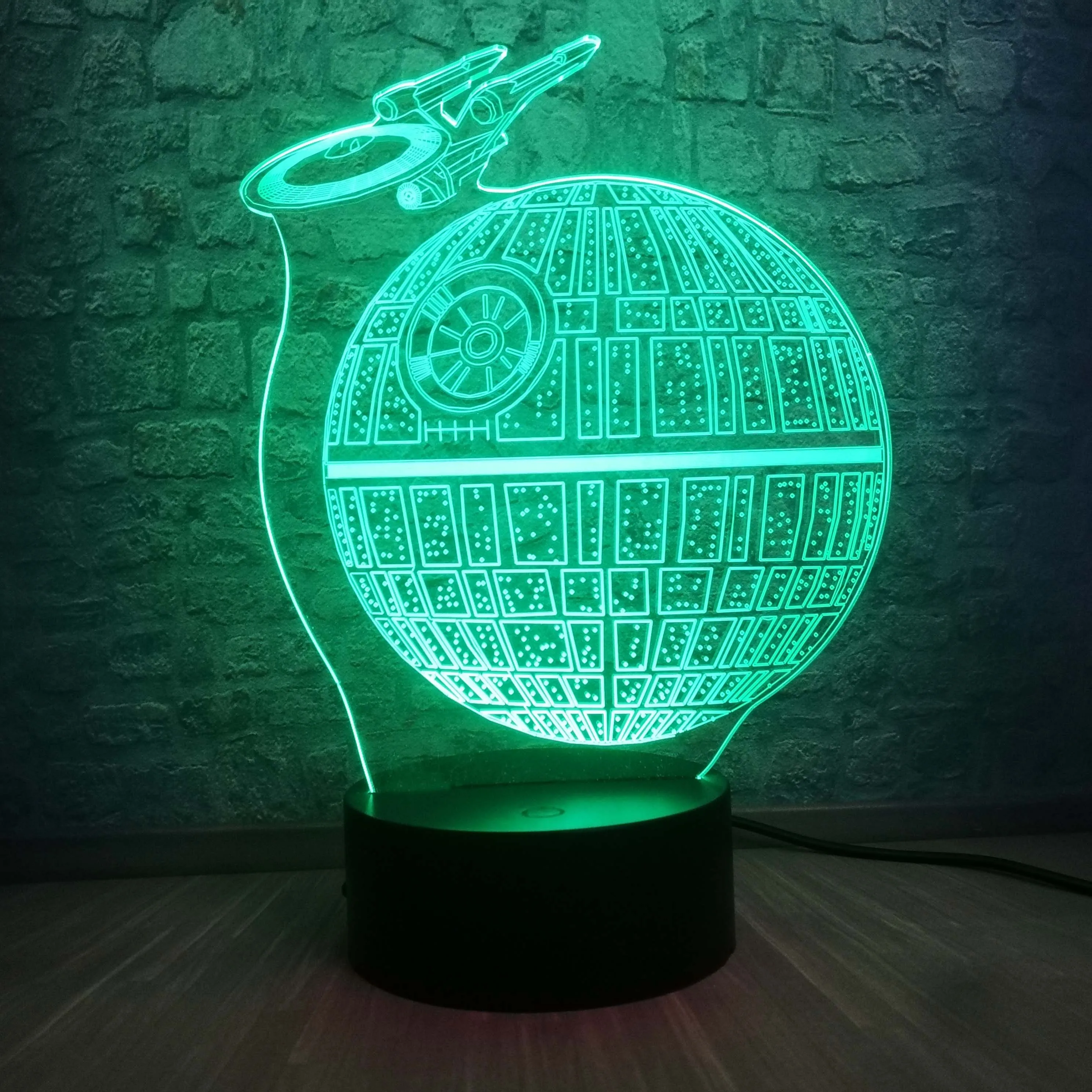 Звездные войны лампа Death Star Lustre 3D светодиодный RGB цветной настольный светильник