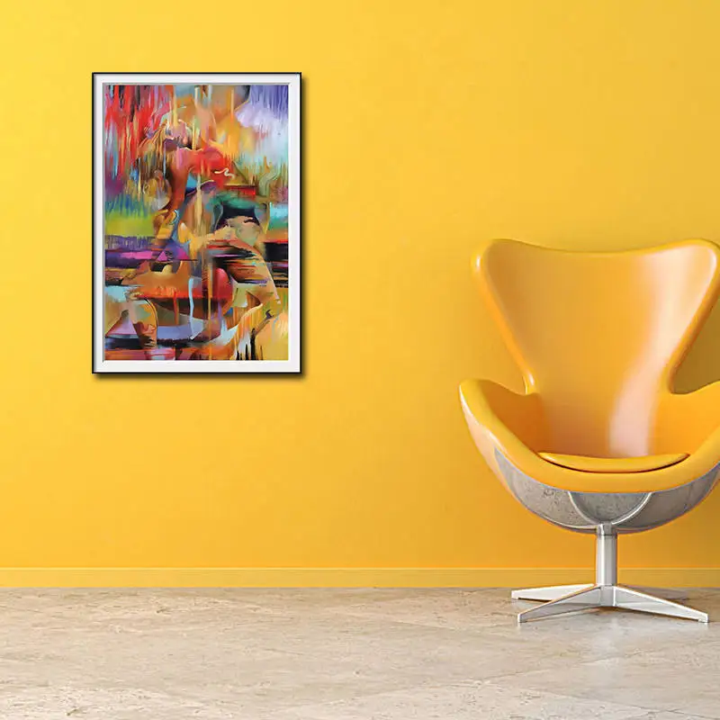 Abstract Art Male and Female Dancers Oil Painting On Canvas HD Print Wall Stickers For Home Living Room Bedroom Decorat | Дом и сад