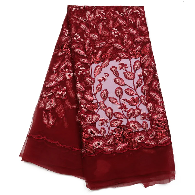 With a quality sequined lace fabric the 2018 wedding jewelry is sewn with red royal blue trim G1947 | Дом и сад