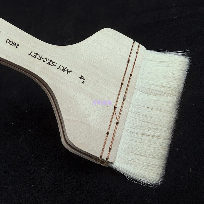 

ArtSecret 2600 High Quality Short Wooden Handle Goat Hair Art Painting Brushes Artistic Pen For Watercolor Drawing