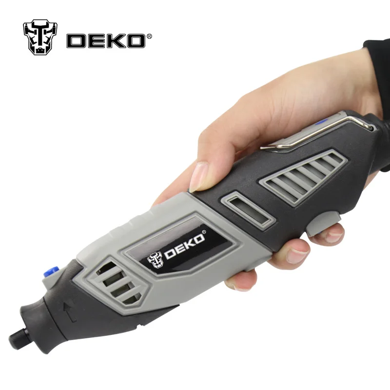 DEKO GJ201 220 В 170 Вт ЖК-дисплей переменной Скорость роторный инструмент Dremel Стиль