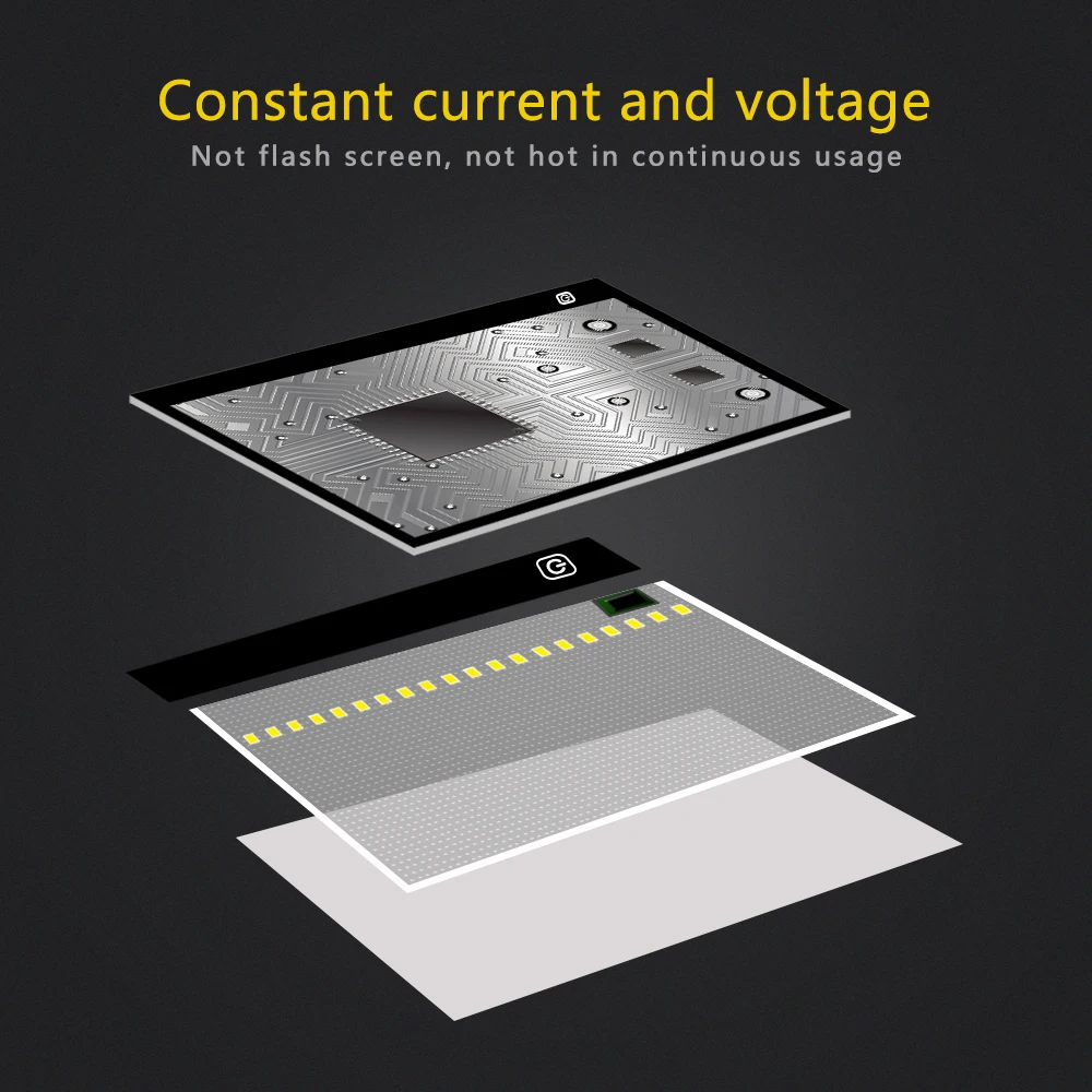 Светодиодный прямоугольник планшет графический трассировочная живопись