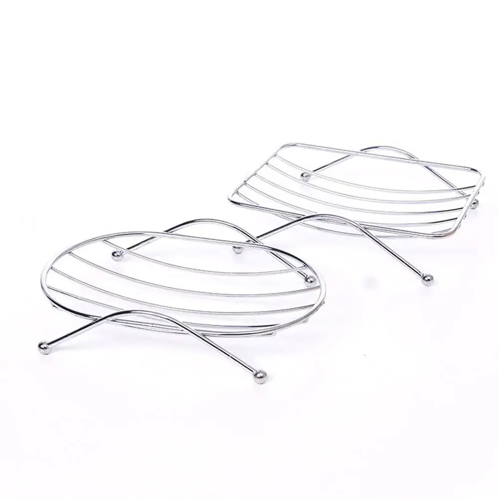 None Bathroom Soap Holder Stainless Steel Soap Box Drain Design Stylish Soap Dish Storage Rack Bathroom Decoration Bath Shower