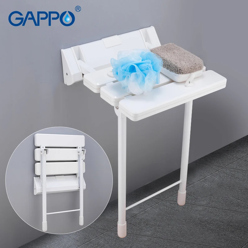 GAPPO, настенное сиденье для душа, Складная Скамья для детского туалета, складные душевые стулья для ванной, табурет для душа, стул для ванной