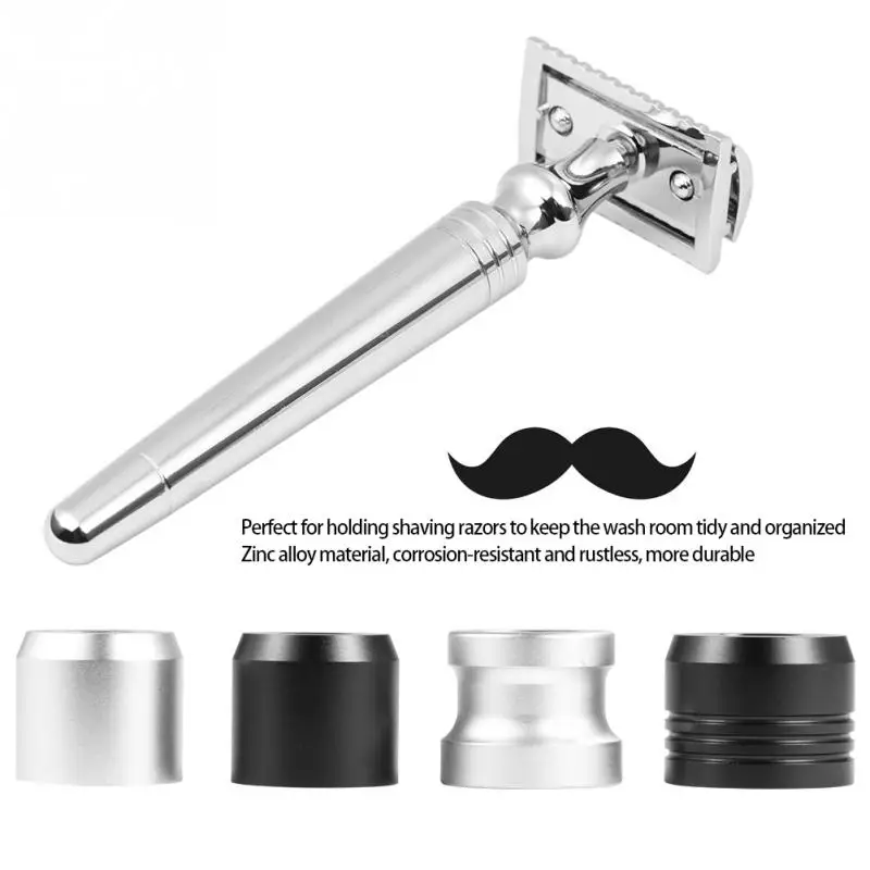 Безопасная бритвенная база из алюминиевого сплава мини-размер Мужская подставка