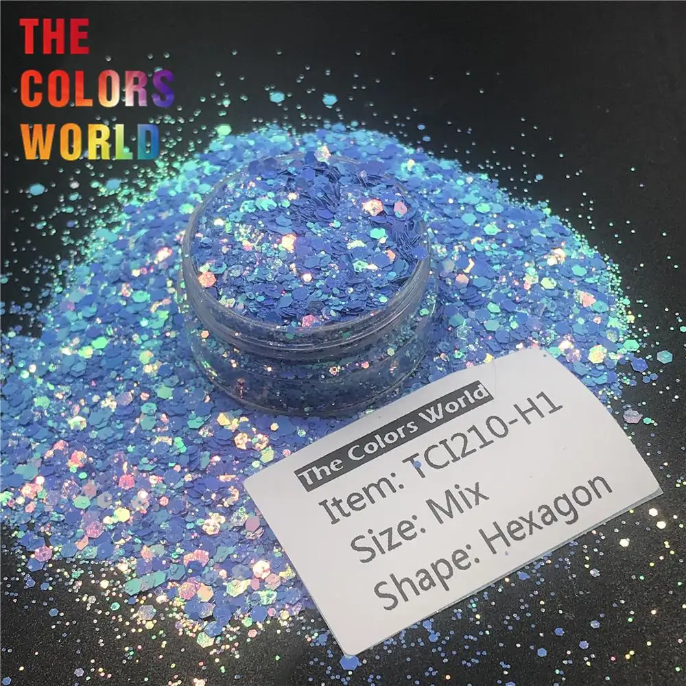 TCT-329, Шестигранная форма, массивные ногти, блеск для украшения ногтей, блеск для тела, боди-арт, макияж, ручная работа, стаканы, аксессуары для рукоделия