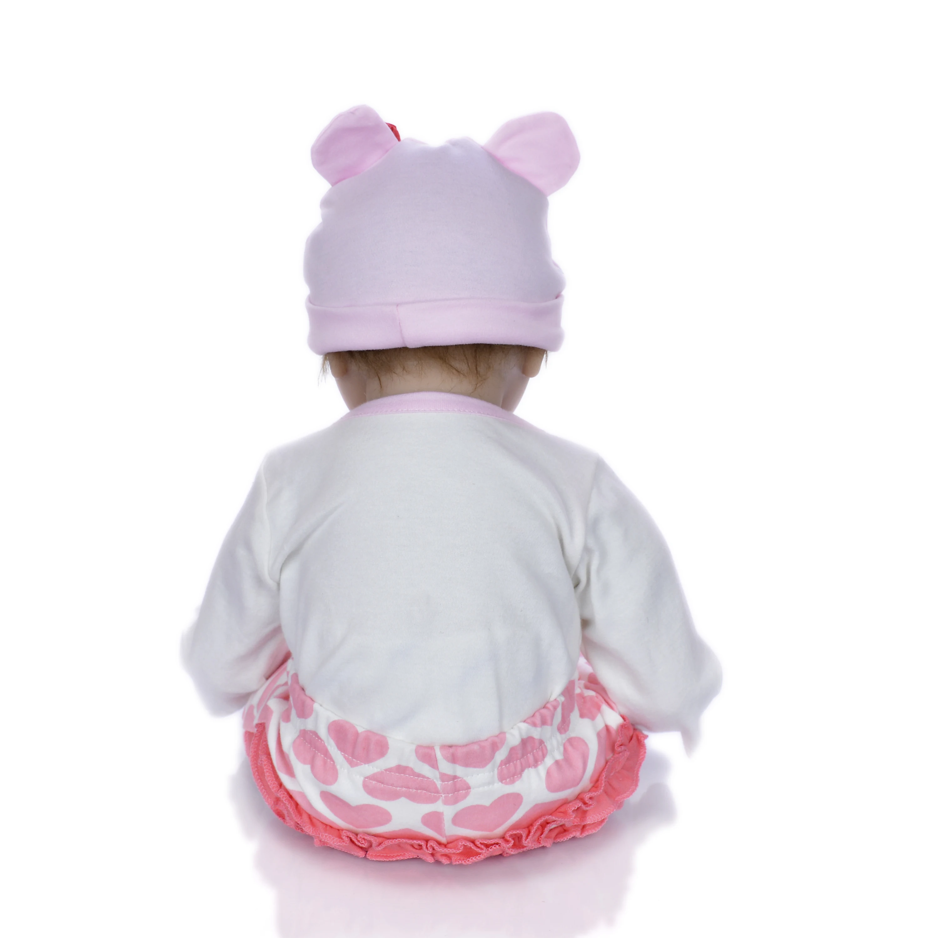 KEIUMI 55 см мягкие силиконовые соски для сна Reborn Baby Doll реалистичные Menina Boneca 22 дюйма
