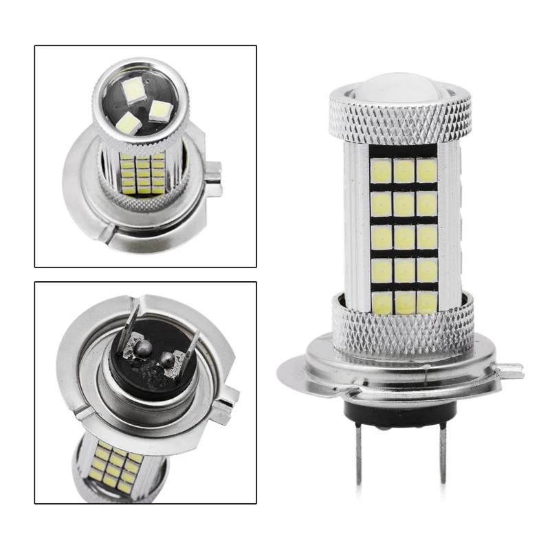 DC 12V H7 2835 63 светодиодный 6000 К автомобиля проектор противотуманная фара светильник