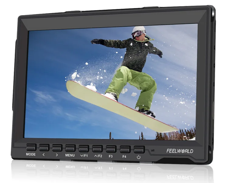 

7-дюймовый Тонкий HD видеомонитор feelworld fw759 IPS 1280x800 HDMI 1080p с защитой от солнца FW759 для монитора камеры BMPCC BMCC hd