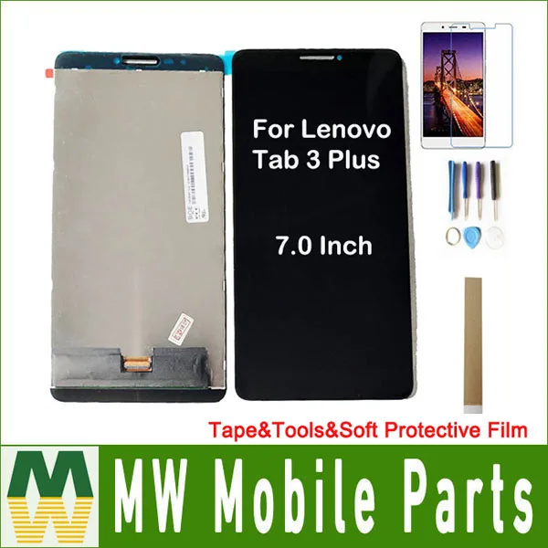 

7.0" For Lenovo Tab 3 Plus 7703X TB-7703X ZA1K0070RU LCD Screen Display and Touch Screen Replacement Black White Color with kit