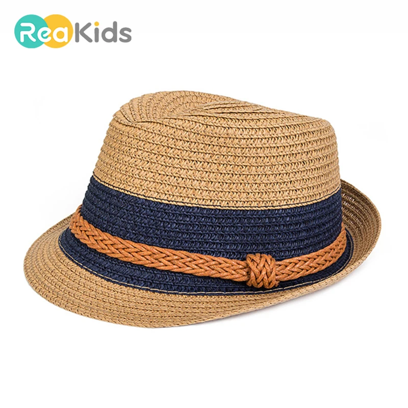 REAKIDS/Летняя детская шапка, модная кепка для мальчиков/девочек, детская дышащая шляпа, Детская шляпа для шоу, шляпы для мальчиков и девочек, пляжная кепка для мальчиков, s