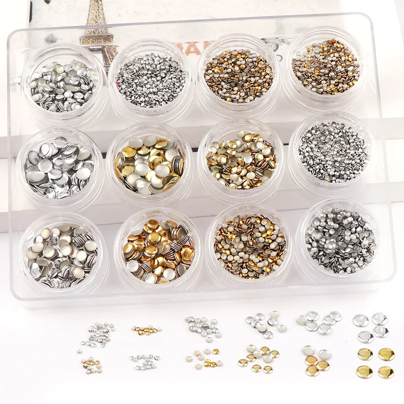 Новинка Модные накладные ногти с заклепками 12 шт./компл. 100*130 мм в стиле панк