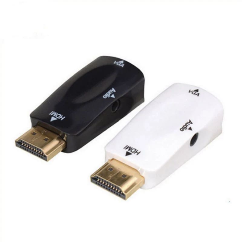 1080P HDMI к VGA аудио конвертер адаптер кабель мужчин и женщин для HD HDTV ПК ноутбук