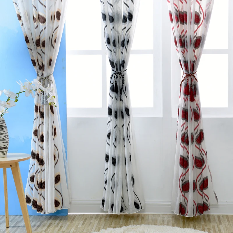 NAPEARL модный дизайн современные прозрачные тюлевые занавески оконные для