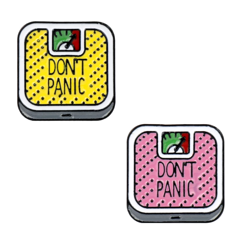 Мультяшные Броши не волнуйтесь розовые и желтые броши для взвешивания тела Милые