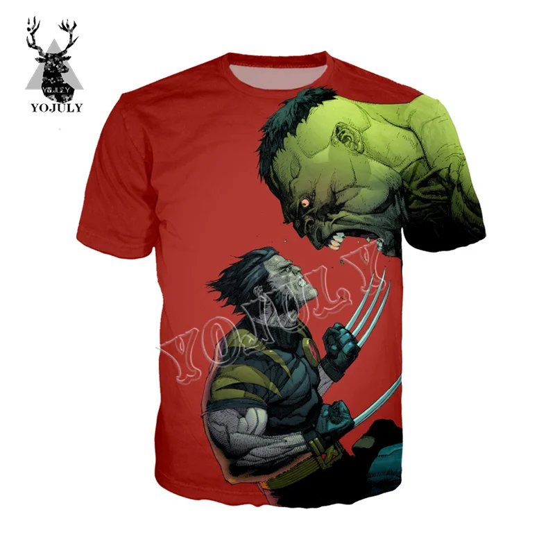 YOJULY X-men Футболка с 3D принтом летняя футболка унисекс женская модная уличная одежда хип-хоп пуловер футболка s Повседневная футболка с круглым вырезом t54