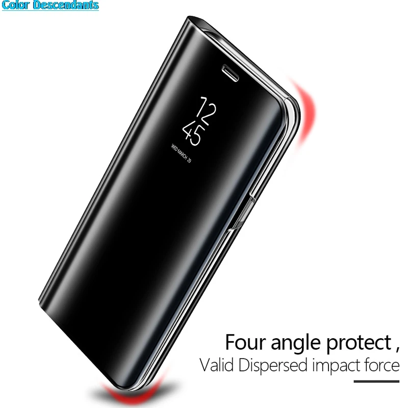 Clear View Smart Зеркало чехол для телефона для samsung Galaxy S9 S8 S7 S6 Edge Plus Note 8 9 для A3 A5 A7 A8 J3 J7 чехол Funda